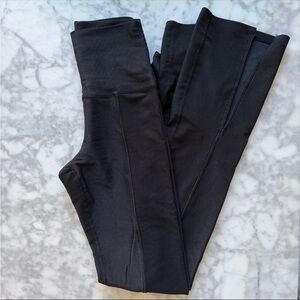 Beach Riot black leggings with flare and front slits - XS